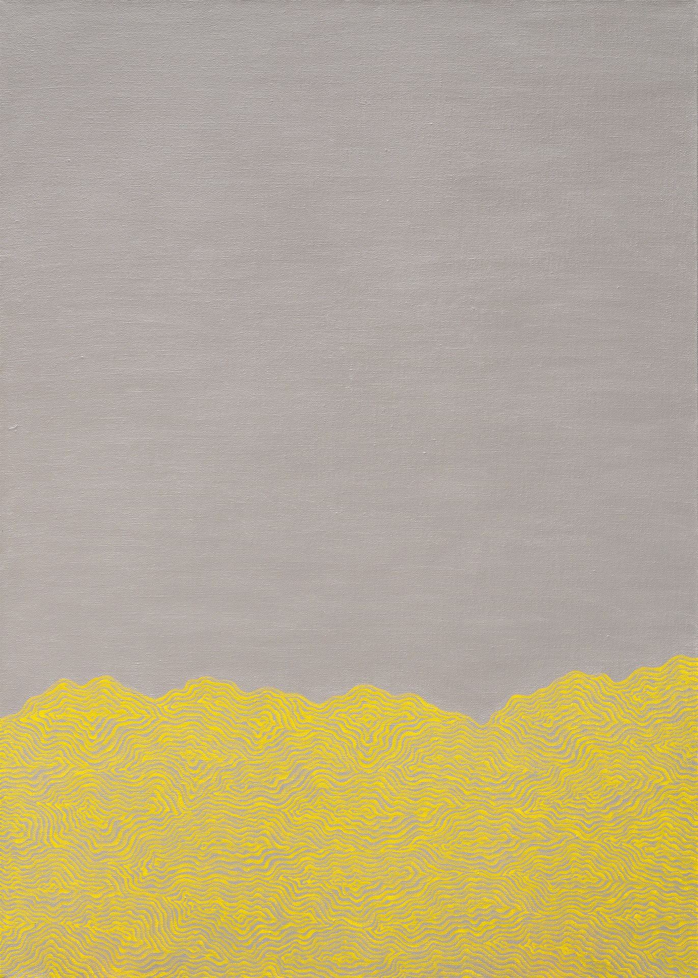 方旭《海岸线2号》，2024年，布面油画，80 × 120 cm（31.5 × 47.2英寸）。