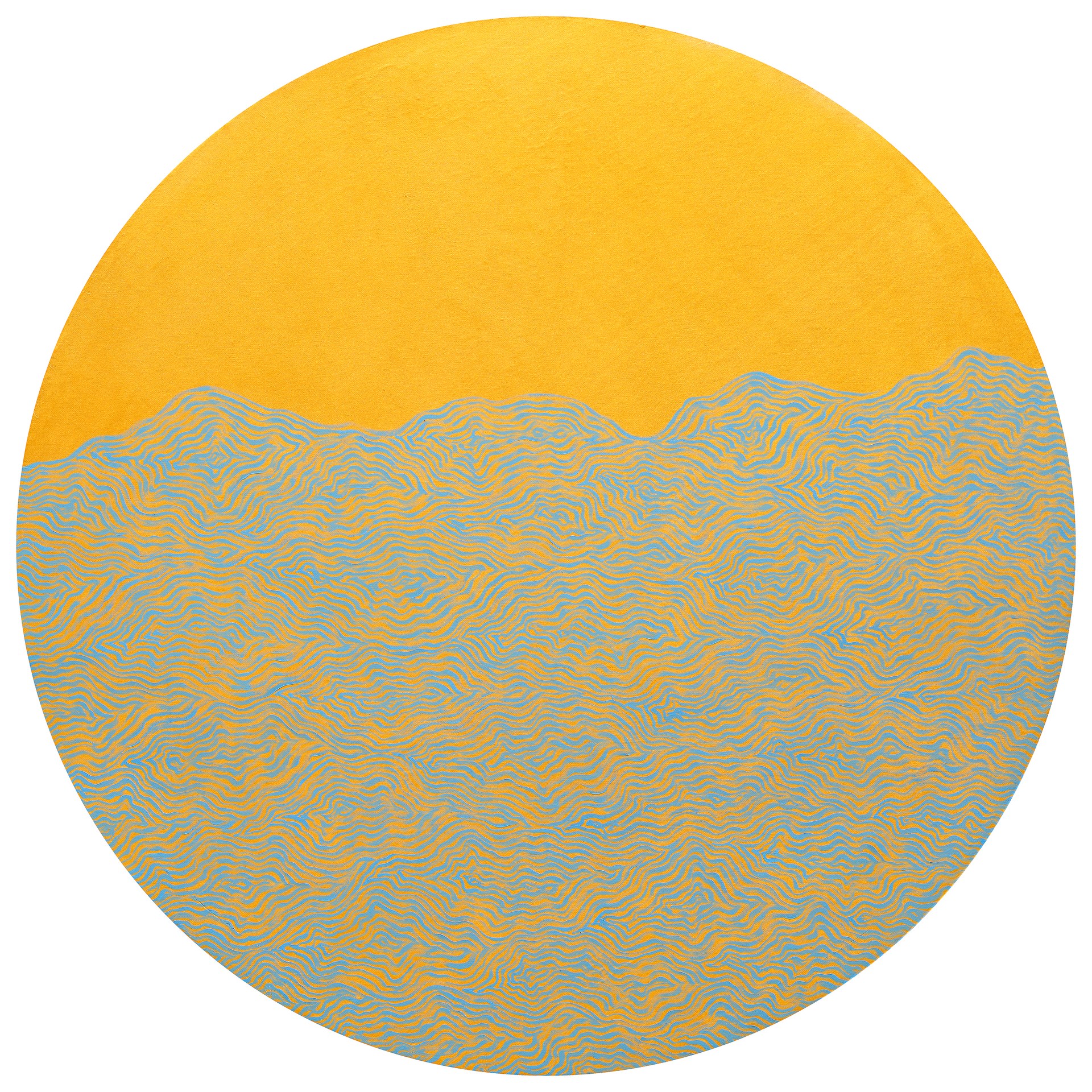 方旭《无相1号》，2024年，布面油画，80 × 80 cm（31.5 × 31.5英寸）。