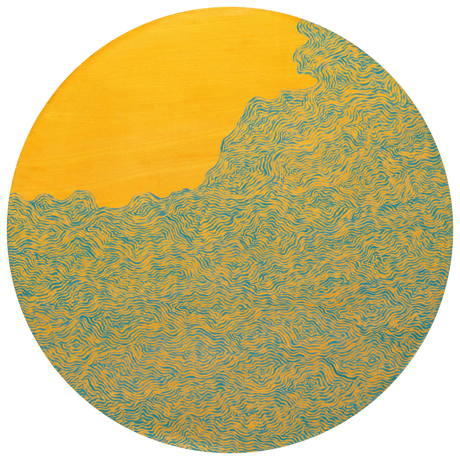 方旭《无相2号》，2024年，布面油画，80 × 80 cm（31.5 × 31.5英寸）。
