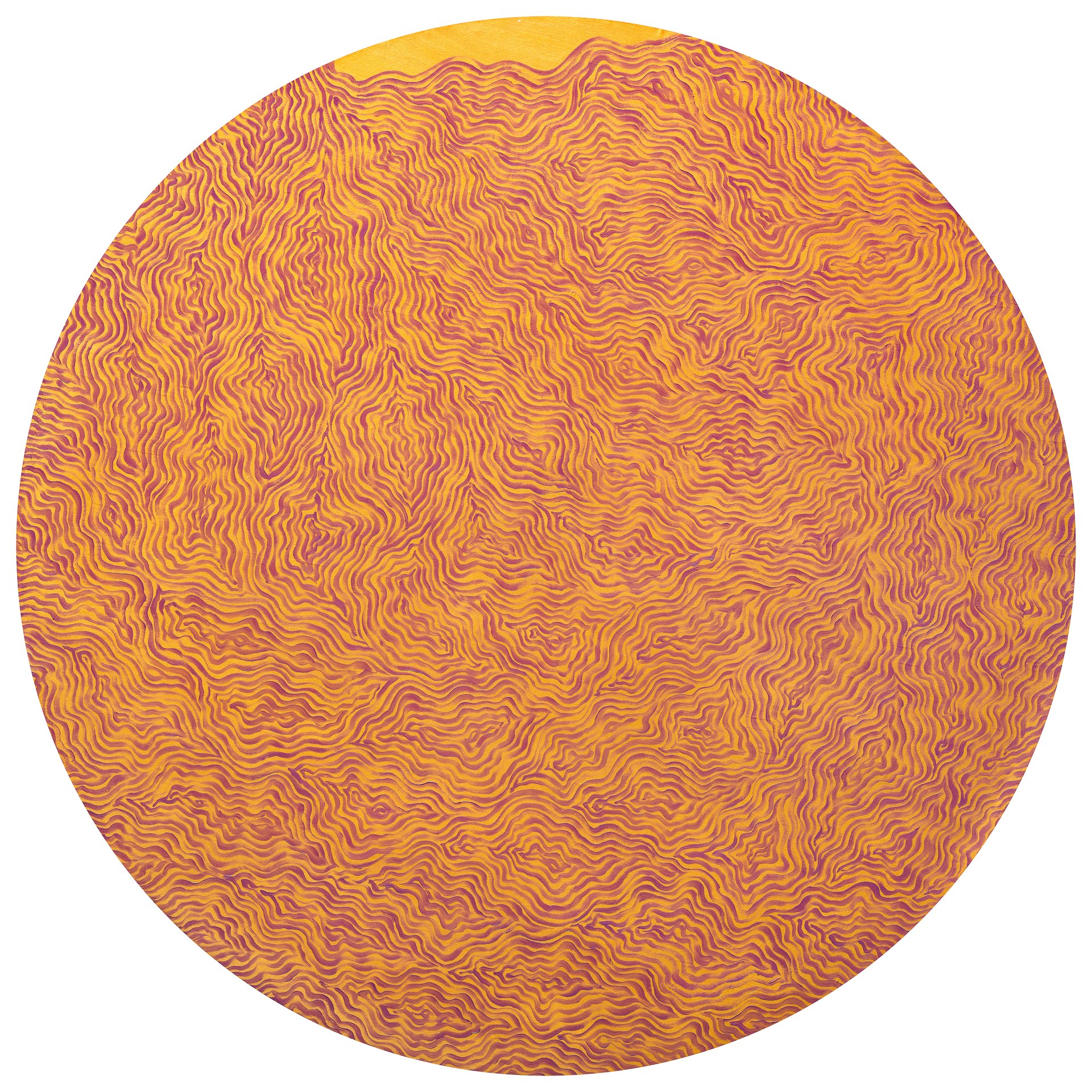 方旭《无相3号》，2024年，布面油画，80 × 80 cm（31.5 × 31.5英寸）。