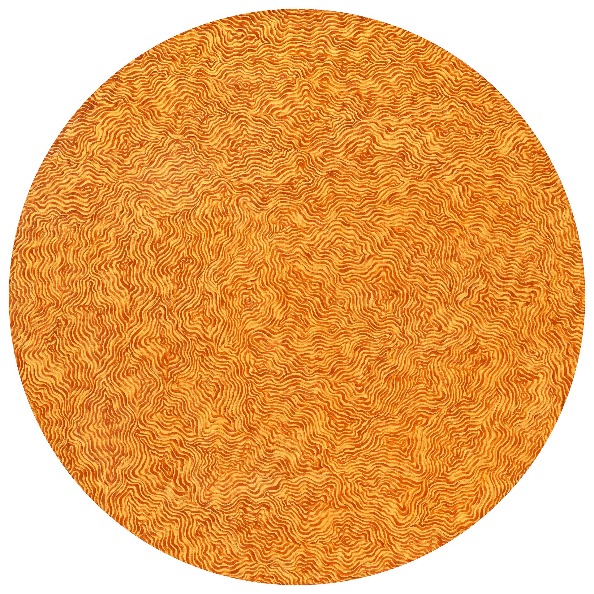 方旭《无相4号》，2024年，布面油画，80 × 80 cm（31.5 × 31.5英寸）。